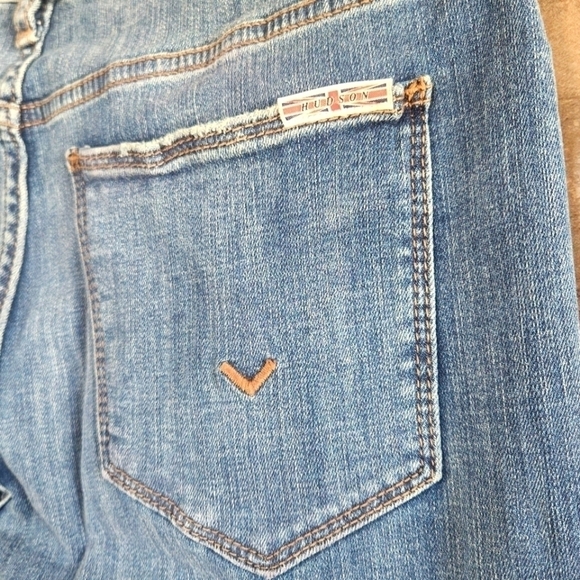 New Hudson Jeans Natalie Katya Mid-Rise Slim Boyfriend Crop Jean | Sz 27 - Picture 6 of 10